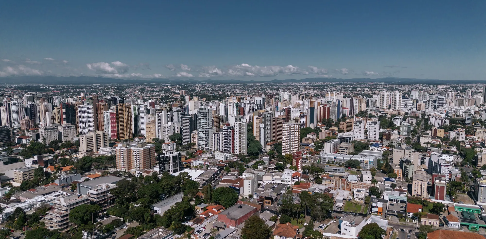 Vista aérea de Curitiba